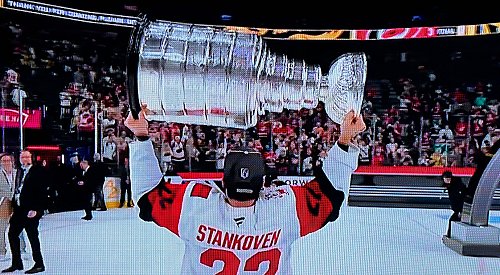 Kamloops product Logan Stankoven is a Stanley Cup champion