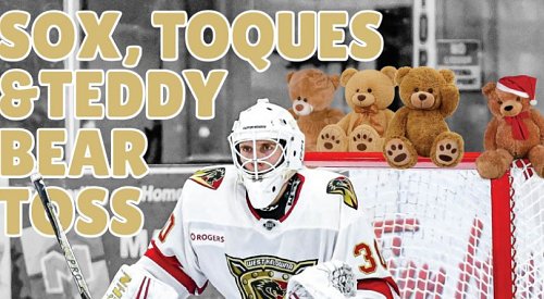 Warm clothing can be tossed alongside stuffies at Warriors’ Teddy Bear Toss game tonight