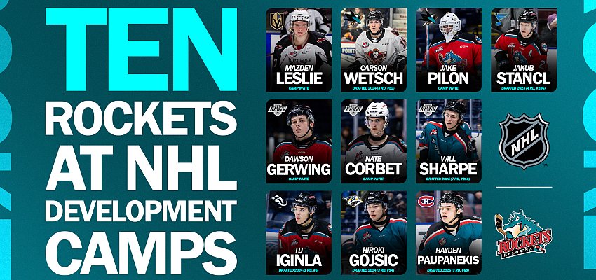 10 Rockets participating in NHL development camps this week